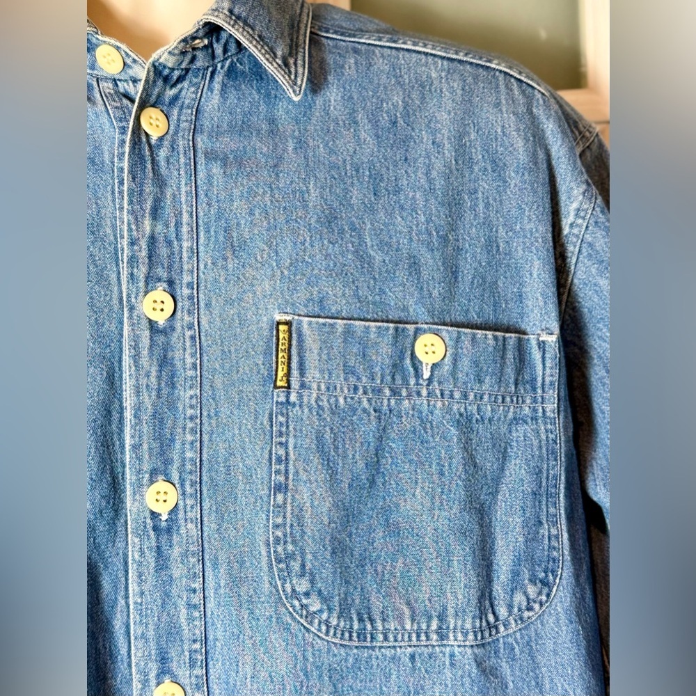 ARMANI JEANS Vintage Denim Shirt - Picture 4 of 8